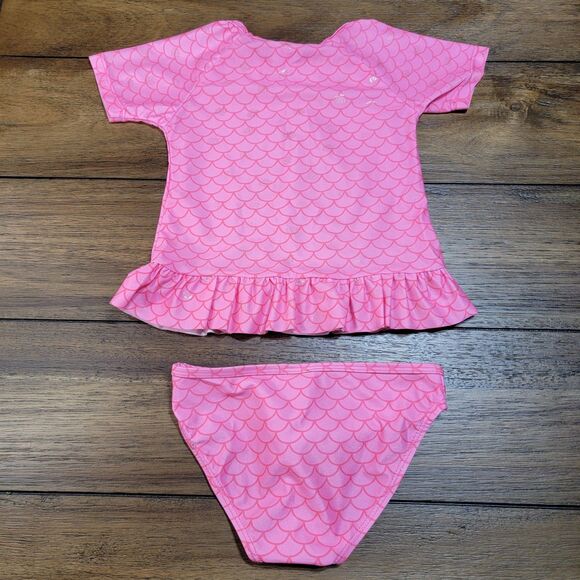 Real Love Toddler 2 Pc Swimsuit Pink - Size 2T - Picture 2 of 3